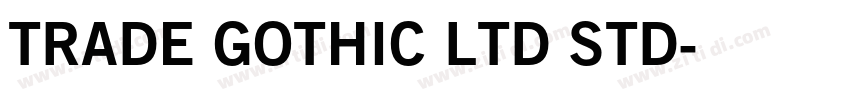 TRADE GOTHIC LTD STD字体转换